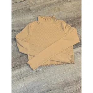 Aerie Ribbed Turtleneck‎ Tan Size Small thumbnail 5