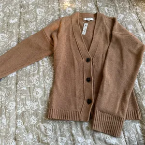 Madewell Brown Button-Up Sweater thumbnail 1