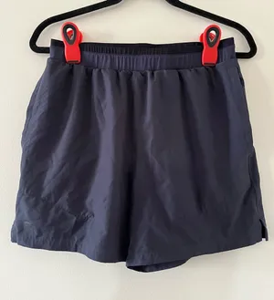 Fabletics Navy Blue Athletic Shorts Medium Running Travel Activewear Workout thumbnail 1