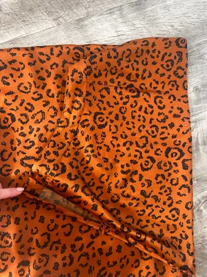 Farm Rio Anthropologie Satin Midi Skirt Leopard Print Size XS thumbnail 7