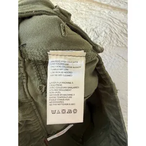 Free People Army Green Velveteen Straight Leg Patch Pocket Pants‎ Size 0 thumbnail 8