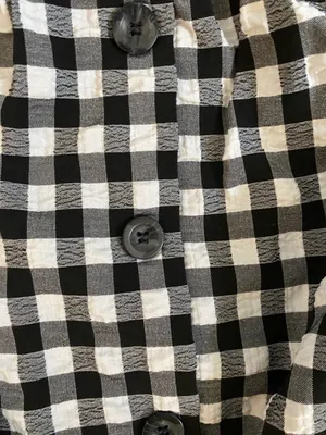 Gingham Puff Sleeve Top thumbnail 2