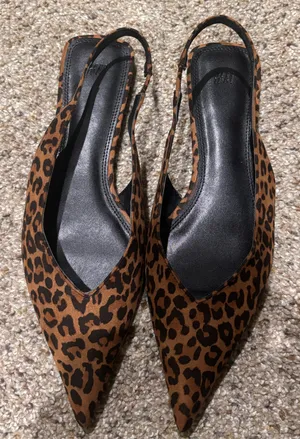 H&M Slingback Flats leopard print thumbnail 2