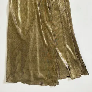 SHOW ME YOUR MUMU Jane Jumpsuit Gold Metallic Wrap Tie‎ Waist Party Glam Small thumbnail 5