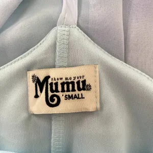 Show Me Your Mumu T-Rex‎ Halter Maxi Dress Blue Watercolor Floral Size Small thumbnail 7