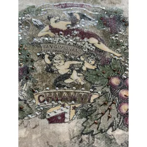 Christopher & Banks Vtg Y2K Italian Winery Scene Shirt Embellish Top USA Classic Romantic Watercolor thumbnail 6