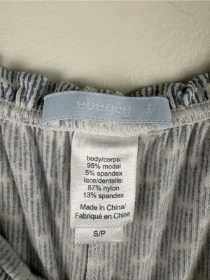 Eberjey Lace-Trimmed Sleep Pants Women's Size Small Modal/Spandex thumbnail 5