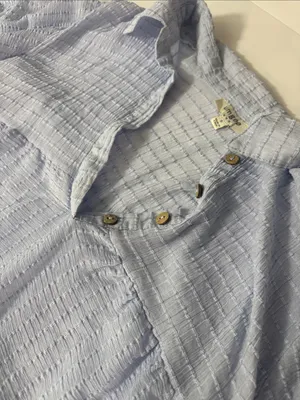 Umgee Light Blue Tiered Popover Tunic thumbnail 3