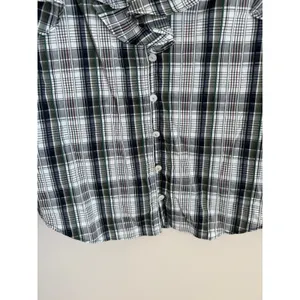Veronica Beard Plaid Ruffle Blouse Womens 6 Butto Down thumbnail 7