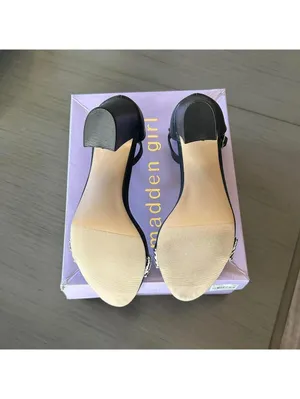 Steve Madden Women's Black and White Open Toe Sandals Size 7 thumbnail 6