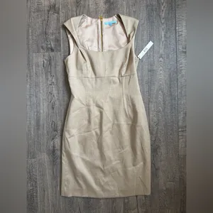 Antonio Melani Saint-Tropez Midi Dress in Carmel- NWT- Size 6 thumbnail 2