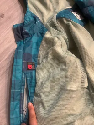 Burton Teal and Navy Plaid Shell‎ Jacket thumbnail 12