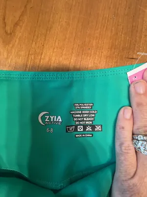 Zyia Active High-Rise Pocket Crop Leggings, Teal thumbnail 3