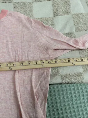 Lululemon Silk-Blend Crewneck Sweater Heathered Dew Pink size 6 thumbnail 2