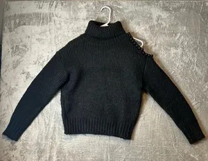 Astr The Label‎ Sz Small Lynn Embellished Cold Shoulder Turtleneck Sweater New thumbnail 1