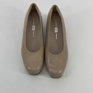SAS Nude Leather Comfort Pumps Low Heel‎ USA Made 6.5 M Classic Work thumbnail 2