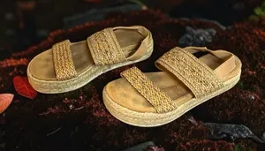 American Rag Woven Double-Strap Espadrille Slides in Tan thumbnail 1