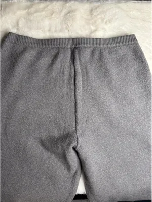 SKIMS Knit Relaxed Fit Pants Dark Heather Gray SZ Med NEW thumbnail 6