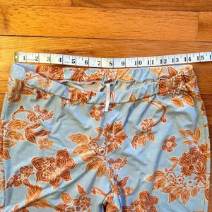 FREE PEOPLE‎ Make A Statement Floral Flared Bell Bottom Pants Paisley size Large thumbnail 7