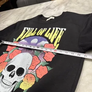 Full of Life “skull” Graphic Fleece Sweatshirt thumbnail 6