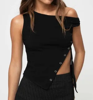 Off-The-Shoulder Black Top thumbnail 1