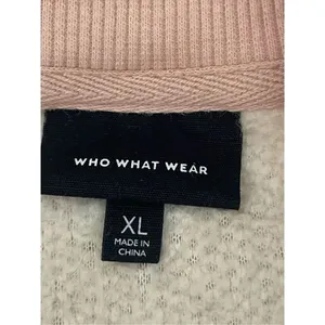 Who What Wear Women’s Sherpa Long Sleeves Sweatshirt Crewneck Brulee SZ XL thumbnail 8