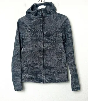 Lululemon Full Zip Floral Print Cotton Fleece Hoodie thumbnail 5