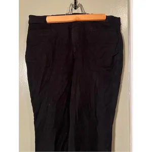Banana Republic Women's Size 10 Sloan Pant Curvy Fit Black Mid-Rise Stretch thumbnail 4