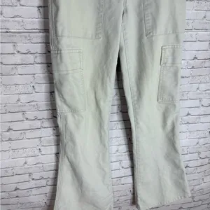 Vintage Abercrombie and Fitch Tan Cargo Utility Flare Jeans thumbnail 2