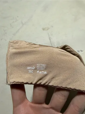 Aerie real power balconette bra 36C nude thumbnail 8