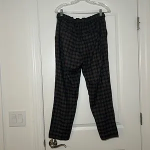 Vince Womens Brown Grey Plaid Pleated Pull On Trousers Pants Size M Academia thumbnail 5