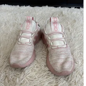 Adidas‎ Cloudfoam Pink White Running Athletic Shoes Sneakers Women's Size 8 thumbnail 2