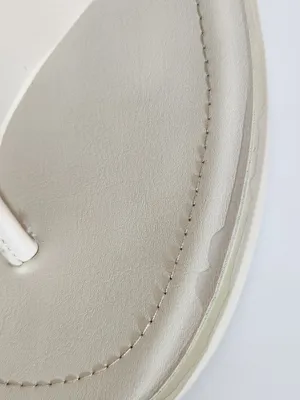 Steve Madden Cream Platform Flip Flop Sandals Size 10 Flaw thumbnail 7