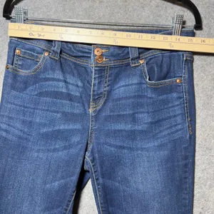 INC Denim Straight Leg Crop Jeans Dark Wash Mid Rise Stretch‎ Womens 6P Petite thumbnail 2