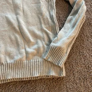 Rue21 MENS Cream and Brown Cowl Neck Sweater with Ribbed Details thumbnail 7