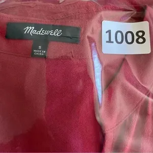 Madewell Bicoastal in Crimson Boxy Festival Boho Shirt Women’s Dress S # 1008 thumbnail 16