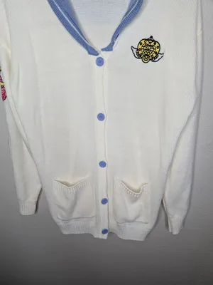 Sailor Moon Hot Topic Exclusive Button-Up Cosplay Cardigan Embroidered Med thumbnail 3