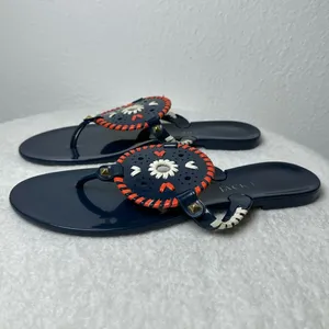 Jack Rogers Georgica Jelly Flip-Flop Thong Sandals thumbnail 2