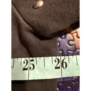 ALLSAINTS Womens Dark Gray‎ Crewneck Sweatshirt Studded Shoulders Long Sleeve L thumbnail 5