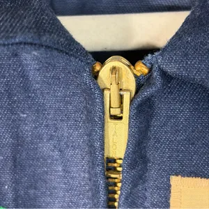 Vtg J.R. Morgan Designs Women’s Blue Jean Full Zip Appliqué Jacket Sz L Teacher thumbnail 3
