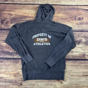 J AMERICA Lightweight Sweatshirt Hoodie Womens Gray Pullover Kangaroo Pocket M thumbnail 2