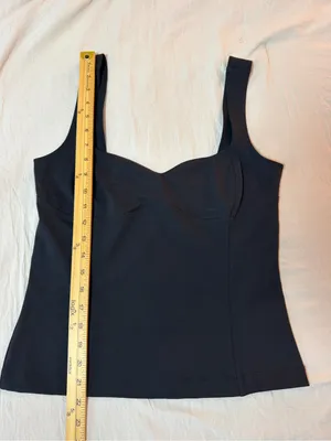 Free People Somewhere Sometime Cami in Black Size Medium thumbnail 6