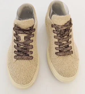 Rothy's RSO2 Sneakers in Honeybun Bouclé ‎ Women's 7.5 Low Top Shoes Metallic thumbnail 1