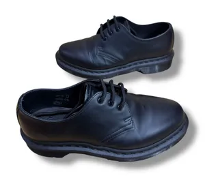 Dr Martens 1461 Mono Smooth Black Leather Oxford Shoes 6W/5M thumbnail 1