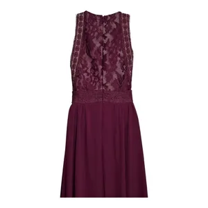 Lulus Burgundy Lace Bodice Maxi Dress Bridesmaid Formal‎ Event Size S thumbnail 7