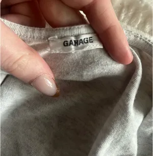 Garage Grey Crop Square-neck top thumbnail 3