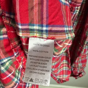 Hill House Red Tartan Nesli Nap Dress XS thumbnail 8