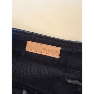 Pilcro‎ Anthropologie High-Rise Flare Jeans Dark Indigo Patch Pocket Size 27 NEW thumbnail 10