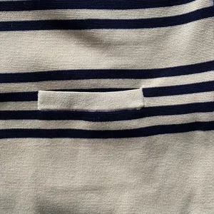 J. Crew Ivory and Dark Navy Pullover Sweater Size Medium thumbnail 9