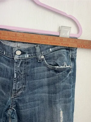 7 For All Mankind Women’s Faded Blue Straight Leg Jeans thumbnail 9